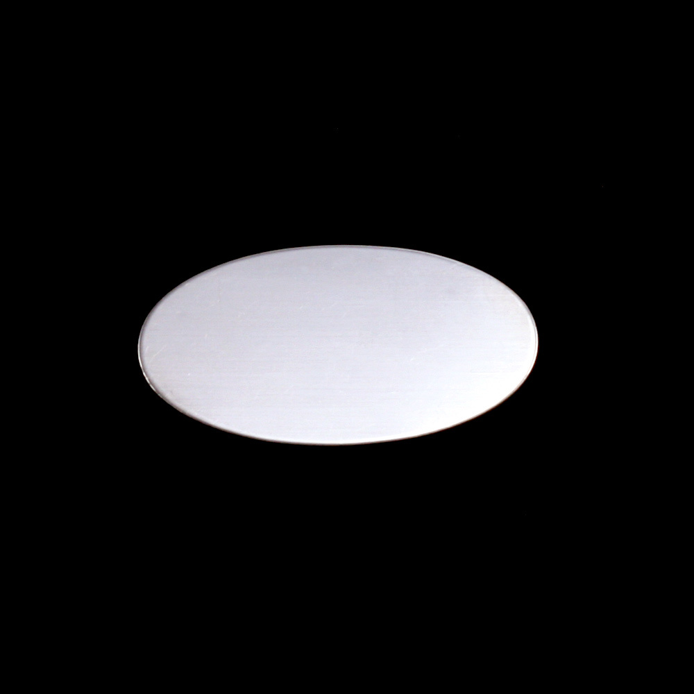 Metal Stamping Blanks Sterling Silver Oval, 24mm (.95") x 14mm (.55"), 24g